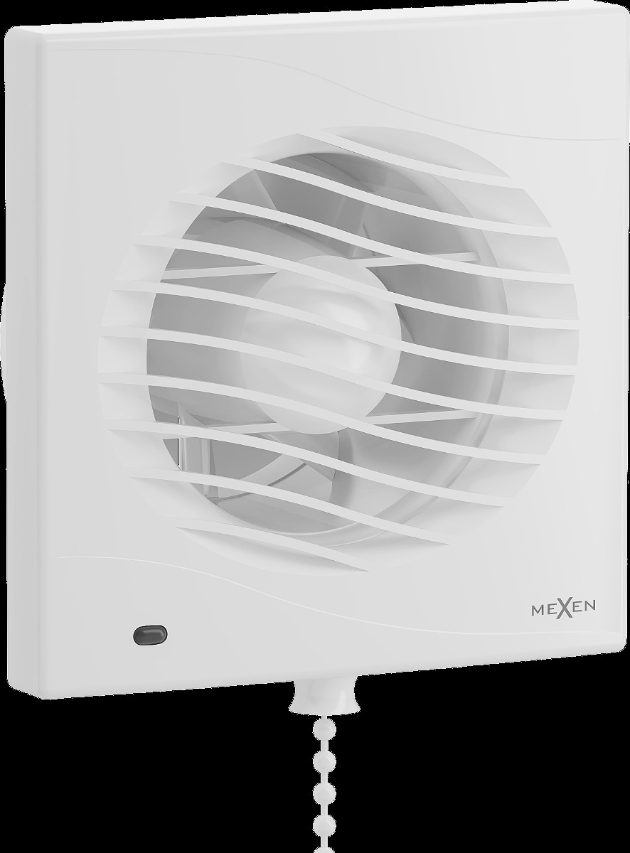 Mexen DXS 100 ventilátor do kúpeľne, šnúrkový spínač, biely - W9603-100K-00