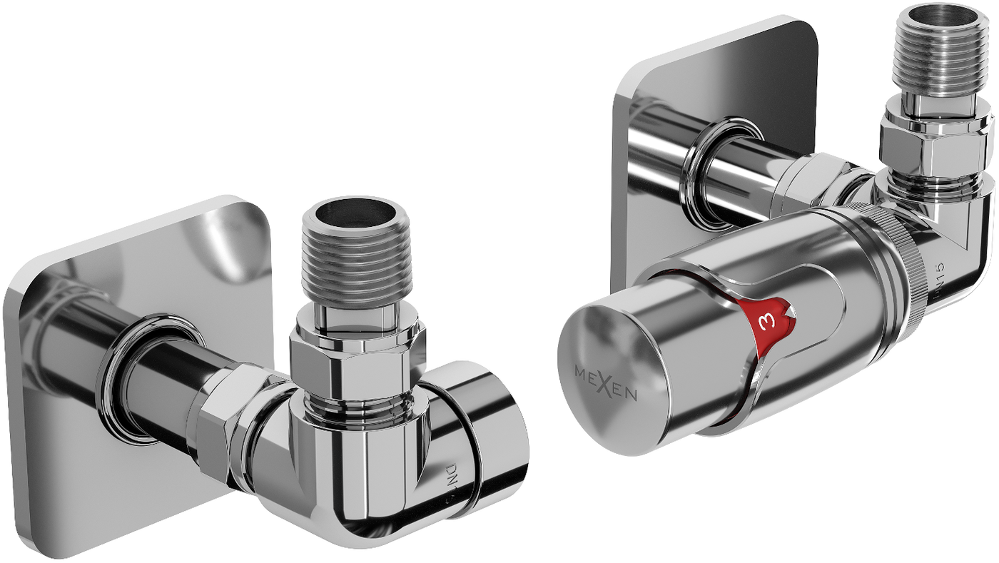 Mexen G00 súprava termostatická osová s krytom S, chróm - W903-900-909-01