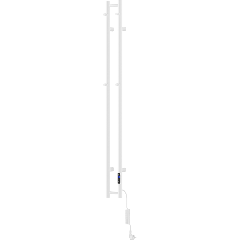 Mexen Pino elektrický radiátor s vešiakmi na uteráky 1405 x 137 mm, 150 W, biely - W301-1405-137-00-20