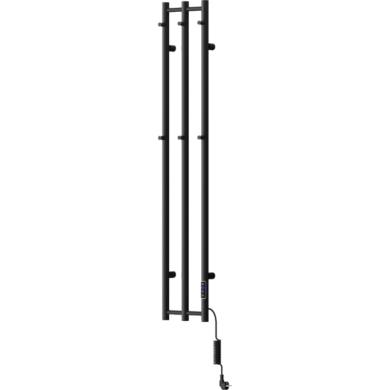 Mexen Pino elektrický radiátor s vešiakmi na uteráky 1405 x 242 mm, 200 W, čierny - W301-1405-242-00-70