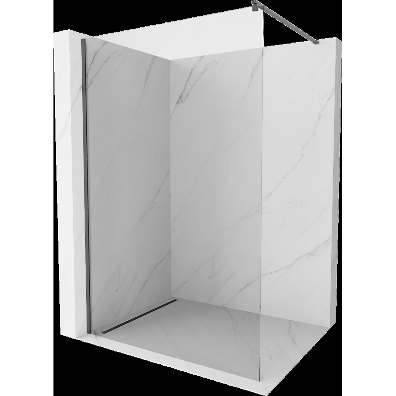 Mexen Kioto sprchová stena Walk-in 160 x 200 cm, transparentná 8 mm, gun gray brúsený - 800-160-101-66-00