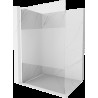 Mexen Kioto L sprchová stena Walk-in 100 x 200 cm, transparentné/matné, biela - 800-100-103-20-35