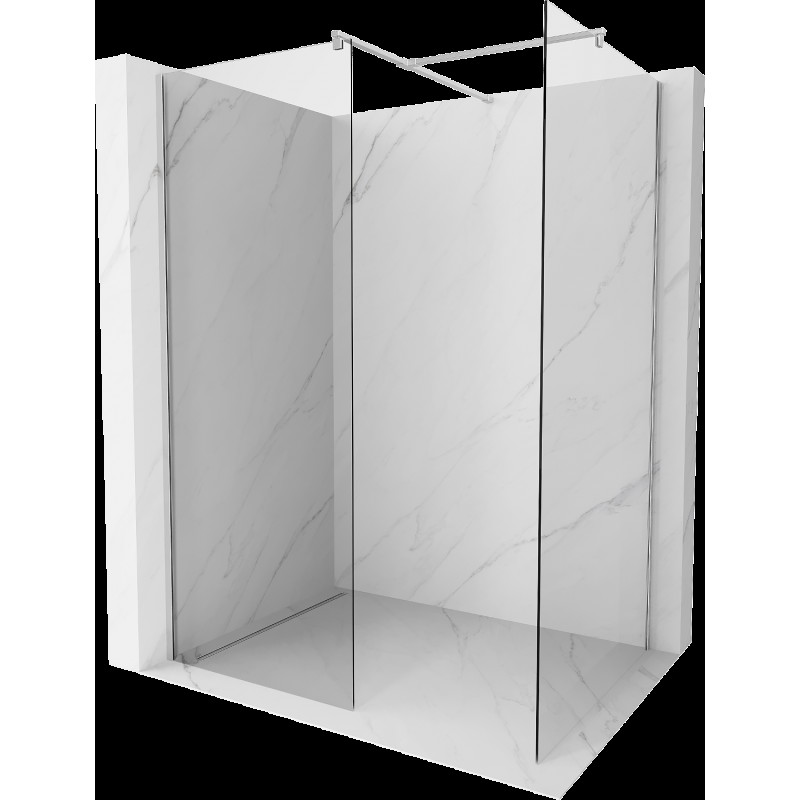 Mexen Kioto sprchová stěna Walk-in 130 x 105 cm, transparentná, chróm - 800-130-202-01-00-105