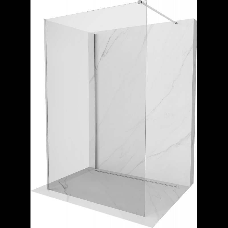 Mexen Kioto sprchová stena Walk-in 120 x 95 cm, priesvitná, chróm - 800-120-212-01-00-095