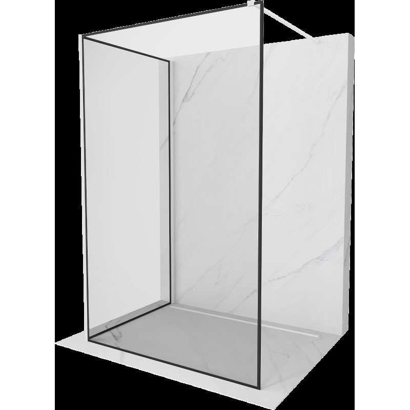 Mexen Kioto sprchová stěna Walk-in 140 x 70 cm, černý vzor, bílá - 800-140-212-20-70-070