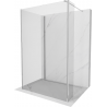 Mexen Kioto sprchová stena Walk-in 130 x 95 x 30 cm, transparentná, chróm - 800-130-095-221-01-00-030