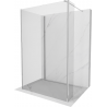 Mexen Kioto sprchová stena Walk-in 120 x 105 x 30 cm, transparentná, chróm - 800-120-105-221-01-00-030