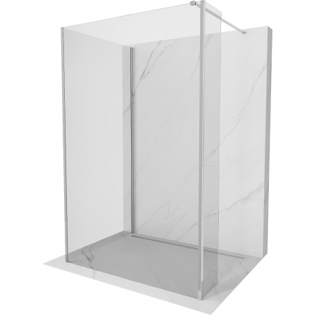 Mexen Kioto sprchová zástena Walk-in 105 x 100 x 40 cm, transparentná, chróm - 800-105-100-221-01-00-040