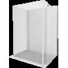 Mexen Kioto sprchovací stěna Walk-in 140 x 75 x 30 cm, transparentní, bílá - 800-140-075-221-20-00-030