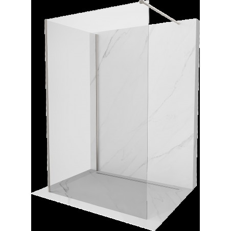 Mexen Kioto walk-in sprchový panel 140 x 70 cm, transparentný, matný nikl - 800-140-212-97-00-070