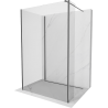 Mexen Kioto sprchová stena Walk-in 90 x 80 x 30 cm, transparentná, nerezová gun gray - 800-090-080-221-66-00-030