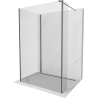 Mexen Kioto sprchová stena Walk-in 130 x 110 x 30 cm, transparentná, gun gray brúsená - 800-130-110-221-66-00-030