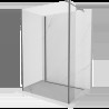 Mexen Kioto sprchová stena Walk-in 110 x 85 x 30 cm, transparentná, gun metal - 800-110-085-221-95-00-030