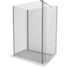 Mexen Kioto sprchová stena Walk-in 140 x 85 x 40 cm, transparentná, gun metal - 800-140-085-221-95-00-040