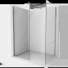 Mexen Kioto sprchová stena Walk-in 125 x 110 cm, transparentná, matná gun gray - 800-125-202-66-00-110