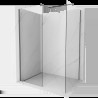 Mexen Kioto sprchová zástena Walk-in 120 x 105 cm, transparentná, gun metal - 800-120-202-95-00-105