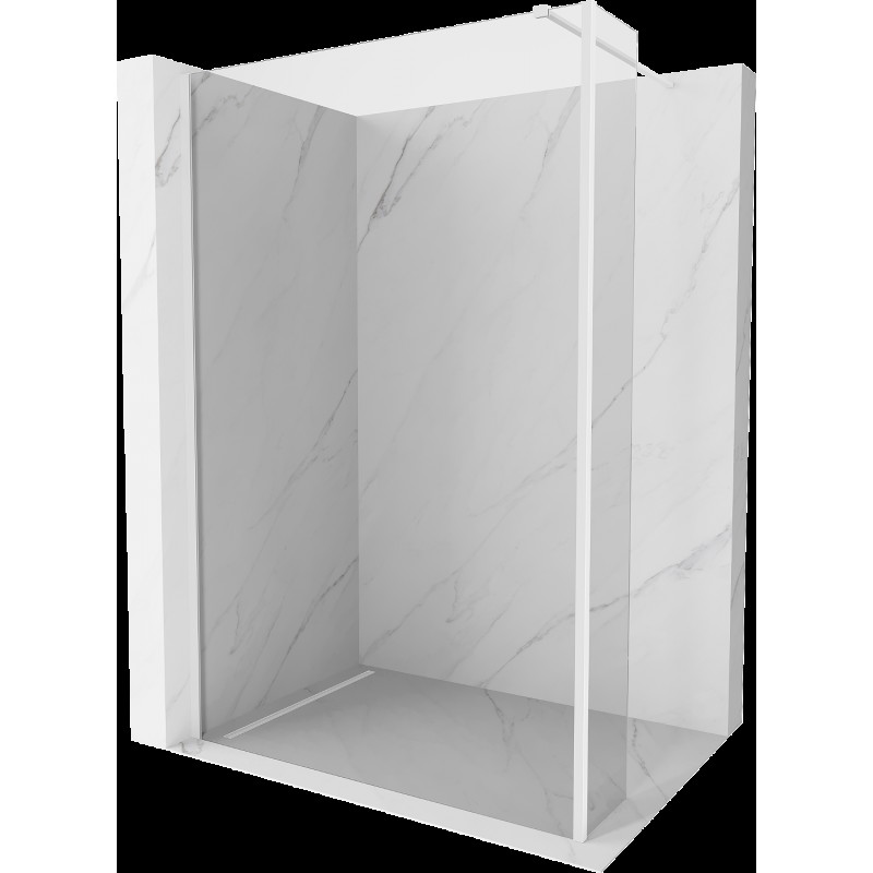 Mexen Kioto sprchová stěna Walk-in 150 x 30 cm, průhledná, bílá - 800-150-212-20-00-030