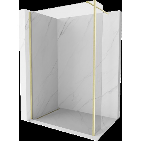 Mexen Kioto sprchový kout Walk-in 115 x 40 cm, transparentný, zlatý brúsený - 800-115-212-55-00-040