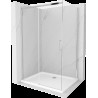 Mexen Omega sprchová kabína, posuvné dvere 120 x 70 cm, transparentnéné, chrómová + závesný bidet Flat - 825-120-070-01-00-4010