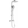 Mexen CQ22 stenová sprchová súprava s dažďovými tryskami a termostatickou batériou, chrómová - 772502295-00