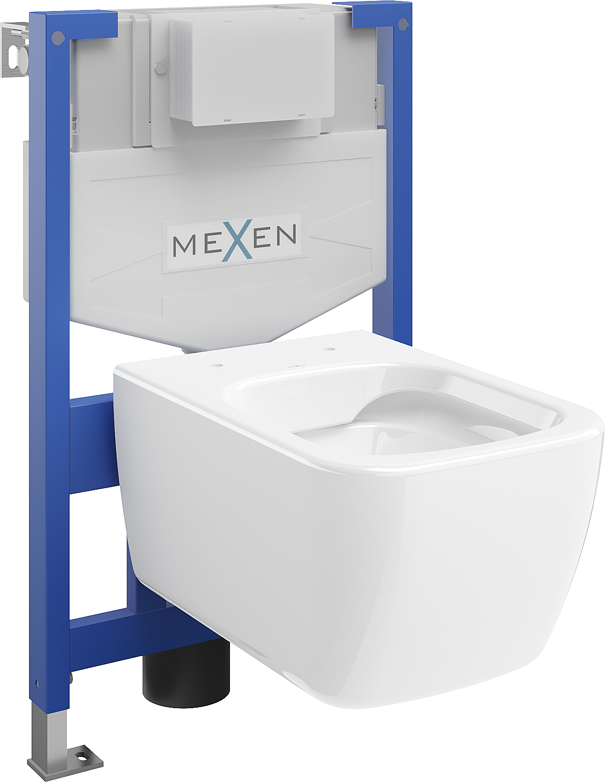 Mexen podomietkový WC systém Felix XS-F s WC misou Stella, biela- 6803368XX00