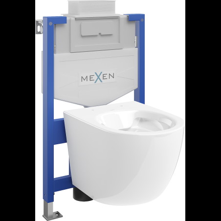 Mexen podomietkový WC systém Felix XS-U s WC misou Lena, biela- 6853322XX00