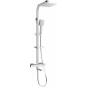 Mexen CQ45 vaňovo-sprchová súprava s dažďovými tryskami a termostatickou batériou, chrómová - 779104595-00